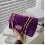 Square Hand Bags For Women Chain Handbags Fashion Pleuche Crossbody Handbag Pure Color Hasp Woman Bags Shoulder Bag Ry7200126
