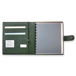 Good quality leather notebook cover nice leather travel portfolio
