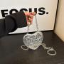 Acrylic Love Fashion Versatile Banquet Bag