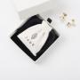 Recycled Custom Logo Printed Soft Cotton Flannel Jewelry Bag Mini Drawstring Dust Bag Jewelry Necklace And Bracelet Pouch