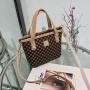 Good Selling Pu leather bucket women's tote bags messenger bags print shoulder mobile phone bags for Women