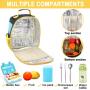 2024 Latest Models Insulated Lunch bag for Kids Boys Girls School Lunch Bags Reusable Cooler Thermal Meal Tote for Picnic
