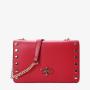 Susen Chrisbella 2022 lock shoulder bag classic solid color hand bag fashionable rivet chain women's messenger bags crossbody