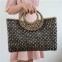 New design in 2019 simple and generous weaving ladies hand bags