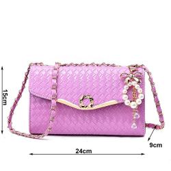 2023 New Fashion Women's Bag Trendy Girl Portable Diagonal Span Luxury Bags Women Handbags With Pearls Pendent