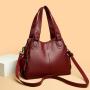 High Quality Leather Handbag Casual Crossbody Bags for Women 2024 New Large Capacity Shoulder Bags Ladies Travel Tote Bag