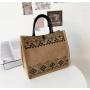 CCF344 Large Capacity Handbag 2022 New Fashion Tote Bag Women Ins Large Canvas Simple Shopping Bag Shoulder Crossbody Bag