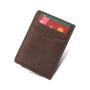Factory Wholesale Crazy Horse Leather Card Holder Wallet Genuine Leather Men Card Holder