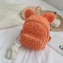 Light Backpack Small Solid Color Plush Gifts Rabbit Bear School Bag  Kids Backpack School Bag For Kids
