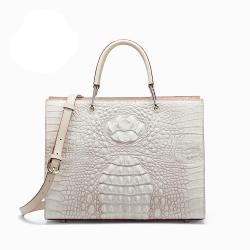 Sac A Main De Lux Pour Femm Famous Brands White Genuine Crocodile Handbags Luxury Trendy High Quality Designer Women Should Bags
