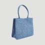 2024 Custom Weave Denim Tote Bag Handbag For Women Ladies Luxury Jeans Purse