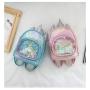 Manufacturer Custom Women Leather Ita Backpack PVC Window Clear Ita Bag for Pin Display