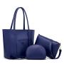 New Custom Pu Leather Purse Ladies Handbag Three-piece Set Luxury Handbag For Women Designer