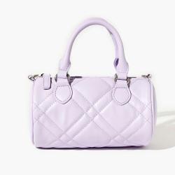 Custom Logo Pu Leather Fashion Purse And Handbags 2023 Trending Embroidered Diamond Pillow Handbag Women Bags