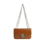 High Quality Shoulder Bag Custom logo PU Leather Message Ladies Bag Luxury Metal Chain Cross Body Bag