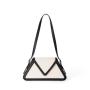 Custom Color Ladies Fashion Splicing Pu Leather Handbag Simple Korean Canvas Leather Shoulder Bag