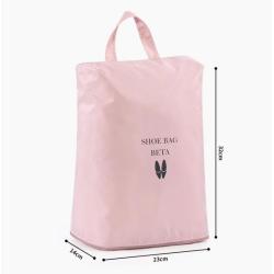 ZWY293 Fashion Handheld Portable Shoe Bag Lined PVC Waterproof Simple Storage Bag Family Travel Sundry Socks Clothes Organizer