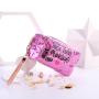 2022 custom logo bulk quilted small mini  Holographic men makeup and storage cosmetic bags organizer or pouches case