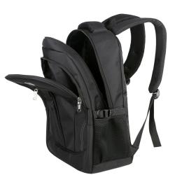 Factory Custom LOGO Large Capacity Men's Black Oxford Laptop Backpack Casual and Waterproof with USB for Business Travel Bag