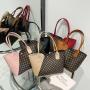 Wholesale Waterproof PU Ladies Handbags Custom Designer Printed Fashion Tote Bags For Women