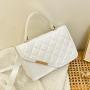 2024 Trendy Casual Diamond Embroidered Small Square Shoulder Bag Portable Cross-Border Lady's Handbag for Foreign Trade