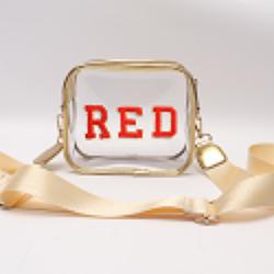 Keymay Hot Sale RTS Stock Custom Color Concert Game Clear Bag Stadium Approved Stadium Bag PVC Shoulder Crossbody Bag Women