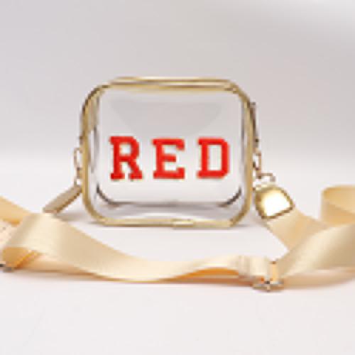 Keymay Hot Sale RTS Stock Custom Color Concert Game Clear Bag Stadium Approved Stadium Bag PVC Shoulder Crossbody Bag Women