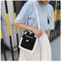 Fashion New Girl Canvas Bag Custom Contrasting Color Single Shoulder Bags Oblique Creative Small Square Cross Boy Bag