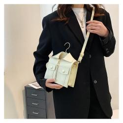 ZR256 Personalized Summer New Stereoscopic Jacket Clothes Bag Temperament Casual Straddle Small Square Bag