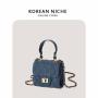 Wholesale Denim Material Zipper Mini Handbag Small Capacity One shoulder Crossbody Portable Bags Women Shoulder
