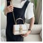 Trendy Lady Designer Bag Two Color Grid Flap Pattern Cross Body Purse Women Golden Hardware & Chain Strap Sling Messenger