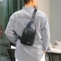 China Wholesale Large Purse Sling Cross Body Waterproof Pu Fabric Casual Phone Crossbody Shoulder Chest Men Messenger Bag