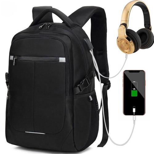 ZF050 Customized Men Business Computer Backpack Casual Trend High Students Schoolbag Waterproof Wear USB Travel Shoulder Bag
