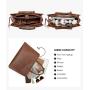 LOVEVOOK 2024 Stylish Ladies Handbags Laptop Work Shoulder Tote Computer Bags Pu Leather 15.6 inch Women Briefcase Laptop Bags