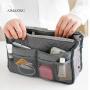 Travel Cosmetic Organizer Bag Multi-functional bag with multiple Mesh Pockets Built into The Bag and Zippered Pockets