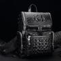 Sac A Dos Custom Logo Luxury Casual Durable Designer Men Genuine Crocodile Skin Leather Laptop Travel Backpack Back Bag For Men