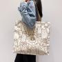 CCF276 Eco Messenger Bags Small Casual Cotton Canvas Tote Crossbody Bag Women's Shoulder Bag with Zipper