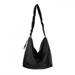 Spring Korean New Drawstring Shoulder Strap Pleated Bag Women's Casual Tote Messenger Bag Large Capacity Dumpling Crossbody Bag