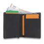 RFID Blocking Pop Up Card Holder Aluminum Card Case Slim Leather Wallet
