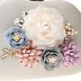 Elegant New Style Ladies Flower Evening Bags Clutch Shoulder Bag Pearl Buckle Wedding Dresses Pink Garment Cosmetic Bag Purse