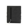 Slim magic elastic strap wallet mens rfid crazy horse pu leather smart wallet with zip coin pocket