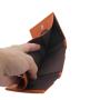 Custom Carbon Fiber Trifold Wallets For Men RFID, Genuine Leather Slim Mens Wallet With ID Window Front Pocket Wallet Gifts