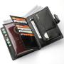 ZR370 New Driver's License Card Bag Wallet Men's Large Capacity Multifunctional Passport Bag Passport Book Wallet