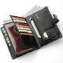 ZR370 New Driver's License Card Bag Wallet Men's Large Capacity Multifunctional Passport Bag Passport Book Wallet