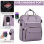 LOVEVOOK 2024 designer custom logo girls backpack with USB port travel  school 15.6 in laptop bag womens work business backpacks