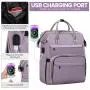 LOVEVOOK 2024 designer custom logo girls backpack with USB port travel  school 15.6 in laptop bag womens work business backpacks