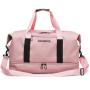 Lightweight Tote Shoulder Weekender Overnight Bag Gym Sports Travel Duffel Bag with Shoes Compartment