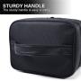 Gelory Black Insulated Cooler Bags Thermal Lunch Bags Work Office Picnic Bento Box LunchBag for Food Containers