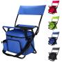 Custom Portable Light Outdoor Fishing Camping Travel Beach Folding Chairs Cooler bag