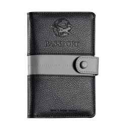 ZR759 Passport RFID PU Bag Travel Document Waterproof Passport Cover Multi Card Wallet Ticket Passport Clip Customized logo